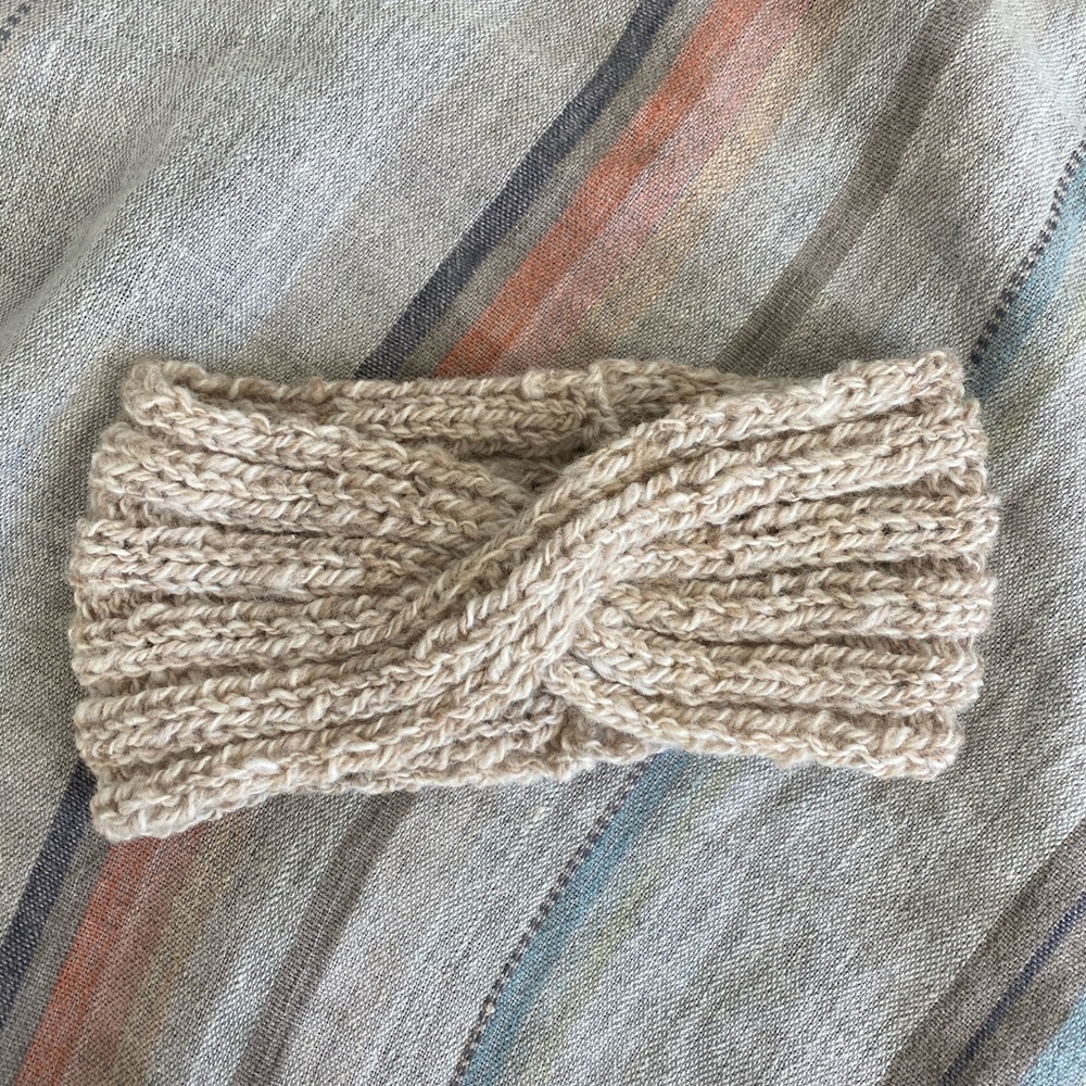 100% wool head warmer- Handmade
